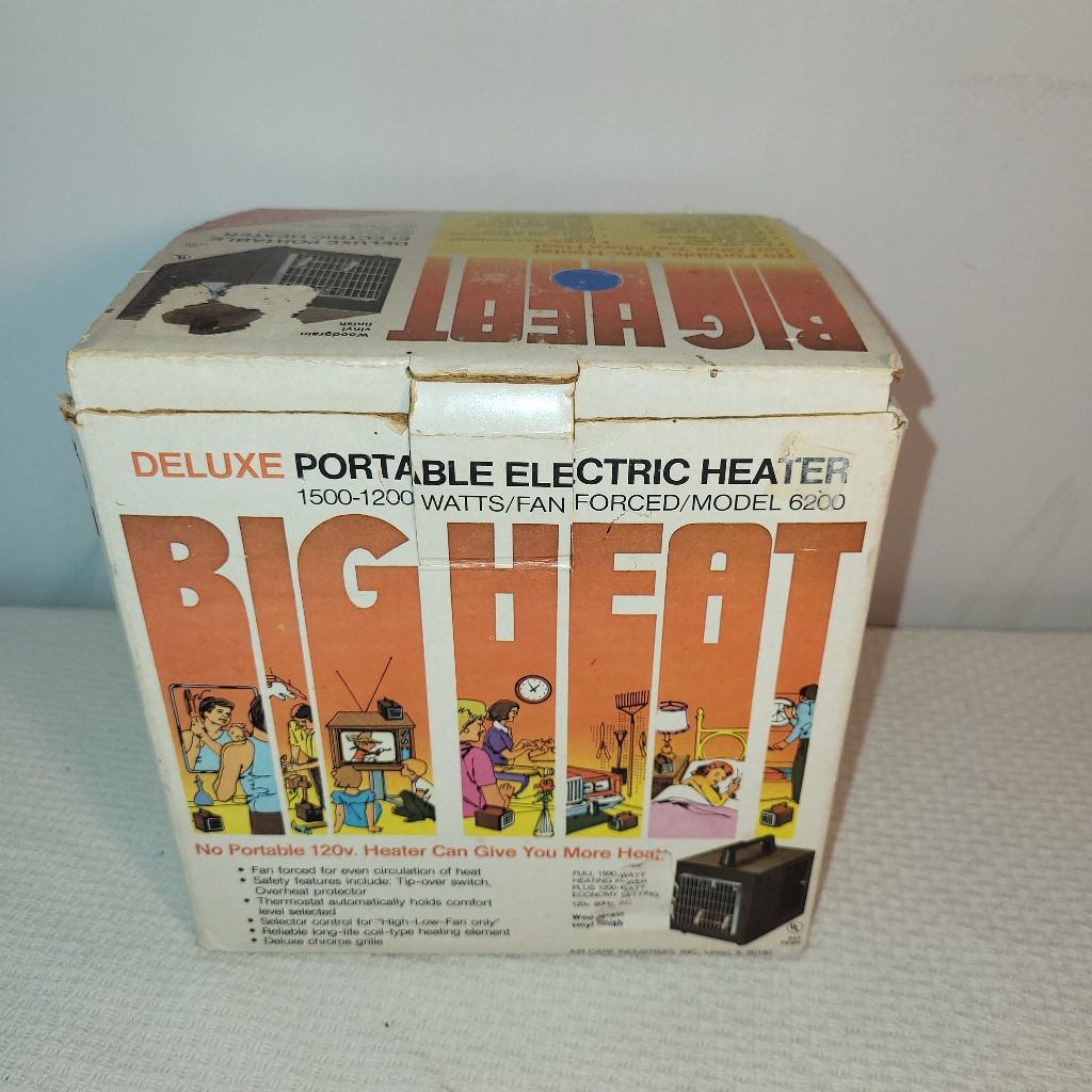 Other | Big Heat Model 620 Portable Electric Space Heater 1200 Watts Tested  | Poshmark